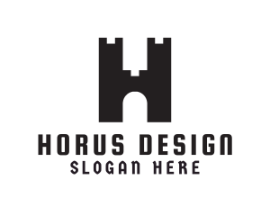 Fort Letter H logo design