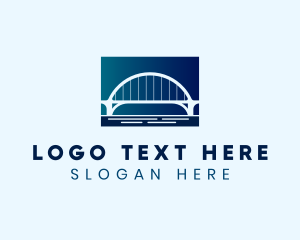 Landmark - Bridge Arch Structure logo design