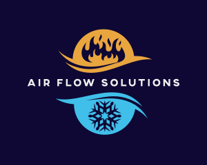 Ice Fire Cooling System logo design