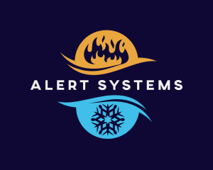 Ice Fire Cooling System logo design