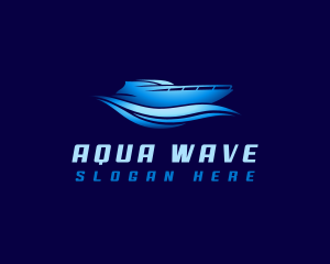 Boat Yacht Wave logo design