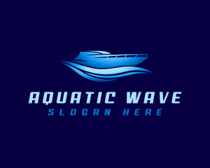 Boat Yacht Wave logo design