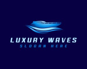 Yacht - Boat Yacht Wave logo design