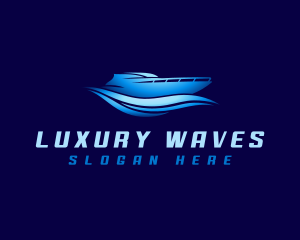 Boat Yacht Wave logo design