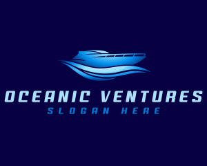 Boat Yacht Wave logo design