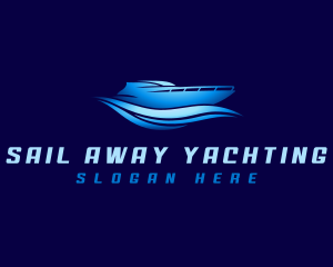 Boat Yacht Wave logo design