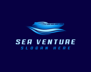 Boating - Boat Yacht Wave logo design