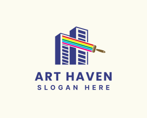 City Building Painting logo design