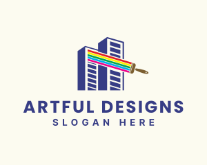 City Building Painting logo design