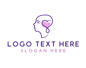 Psychiatrist - Mental Health Heart Therapy logo design