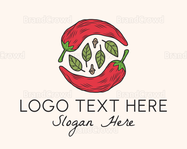 Chili Pepper Herb Logo