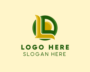 Organic Natural Letter L  logo design