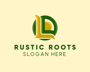 Rural - Organic Natural Letter L logo design