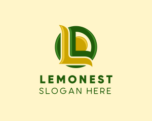 Organic Natural Letter L  logo design