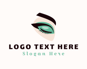 Eyeshadow Cosmetics Makeup logo design