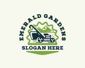 Garden Lawn Mower logo design