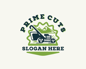 Garden Lawn Mower logo design