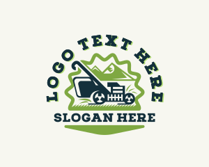 Lawn Mower - Garden Lawn Mower logo design