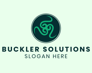 Buckler - Celtic Buckler Shield logo design