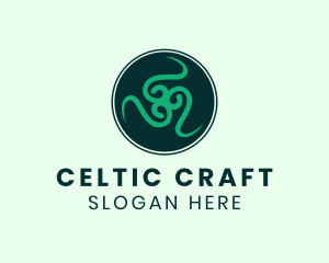 Gaelic - Celtic Buckler Shield logo design