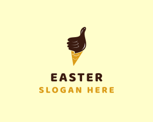 Ice Cream - Ice Cream Thumb logo design