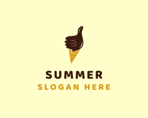 Ice Cream Thumb  logo design