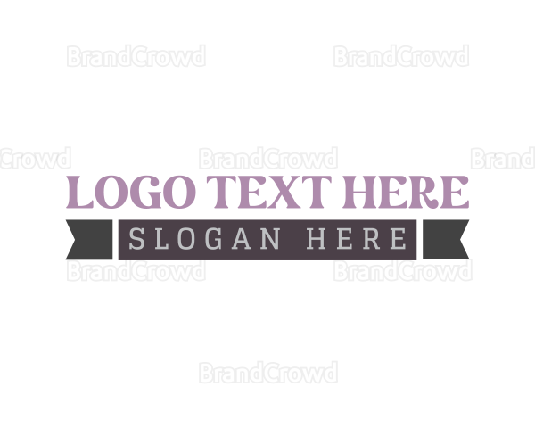 Purple Punk Wordmark Logo