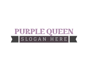 Purple Punk Wordmark logo design