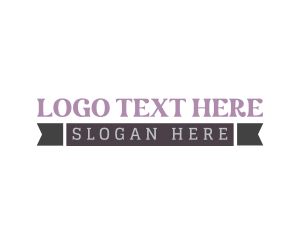 Serif - Purple Punk Wordmark logo design
