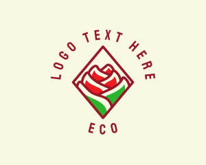 Rose Blooming Eco logo design