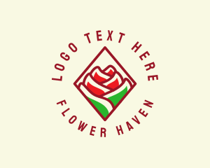 Rose Flower Garden logo design