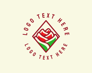 Rose Blooming Eco Logo