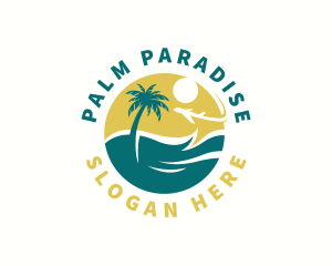 Tropical Island Travel  logo design