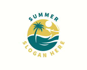 Tropical Island Travel  logo design