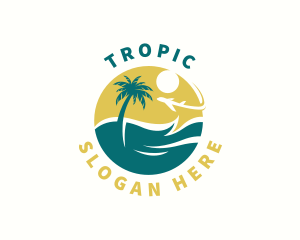 Tropical Island Travel  logo design