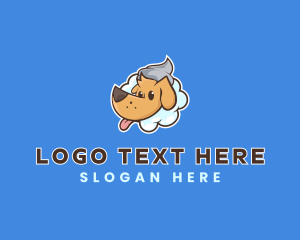 Dog Bath Grooming logo design