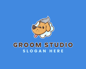 Groom - Dog Bath Grooming logo design