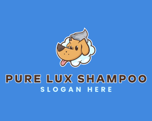 Shampoo - Dog Bath Grooming logo design