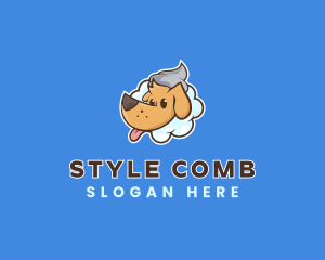 Dog Bath Grooming logo design