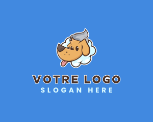 Shampoo - Dog Bath Grooming logo design