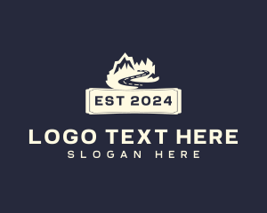 Eco Friendly - Mountain Road Adventure logo design