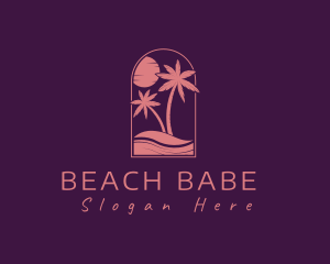 Ocean Beach Sunset logo design