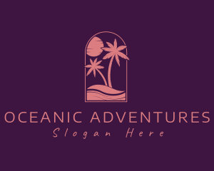 Ocean Beach Sunset logo design