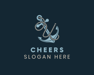 Seafarer - Anchor Rope Letter U logo design