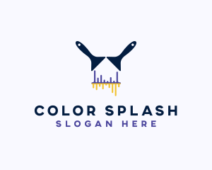 Painting - Painting Brush Paint logo design
