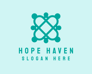 Humanitarian - Green Humanitarian Charity logo design
