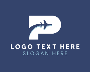 Aircraft - Airplane Pilot Travel logo design