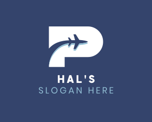 Airplane Pilot Travel Logo