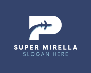 Airplane Pilot Travel Logo