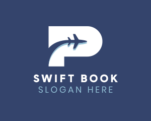 Booking - Airplane Pilot Travel logo design